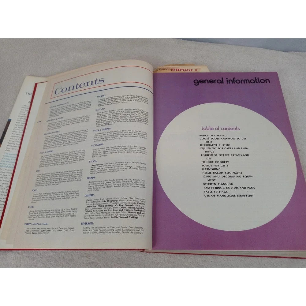 Vintage Creative Cooking Course Charlotte Turgeon Larousse‎ Gastronomique HC DJ